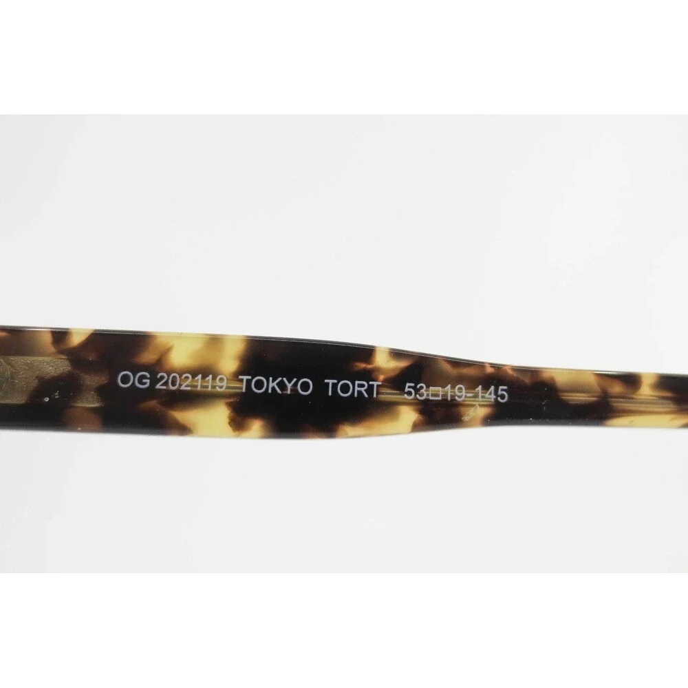 Otis + Grey OG 202119 Tokyo Tort Eyeglasses Square Tortoise Frames 53-19-145